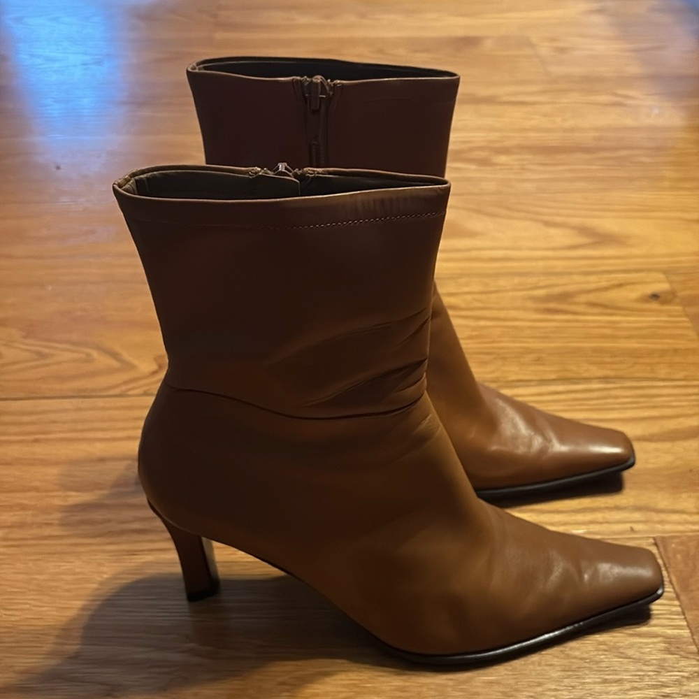 Enzo Angiolini camel tan leather boots size 6m